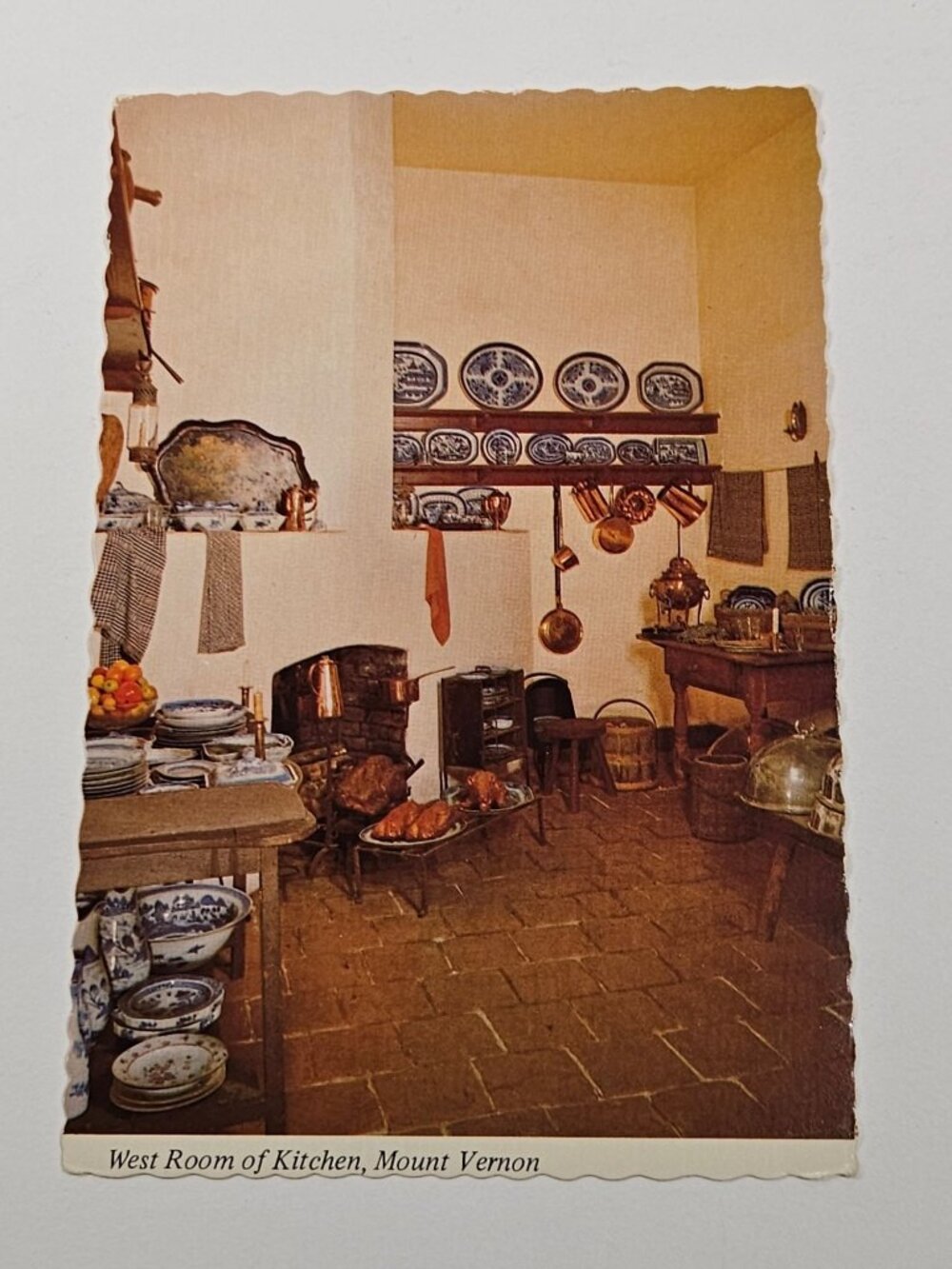 West room of Kitchen Mount Vernon Postcard